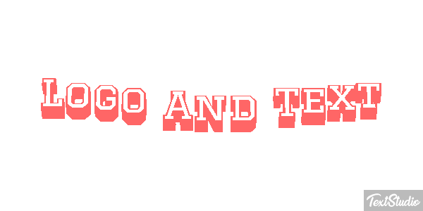 Logo And Text Efecto de texto