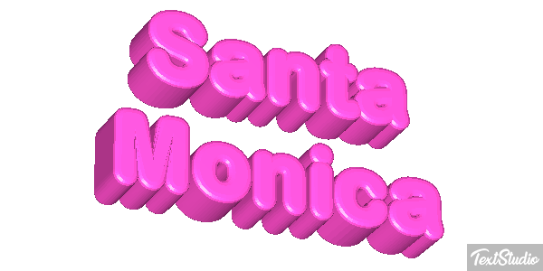 Santa Monica Texteffekt