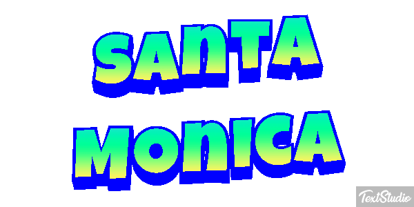 Santa Monica Texteffekt