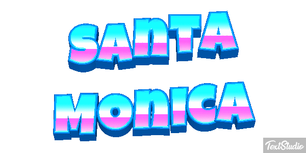Santa Monica Texteffekt