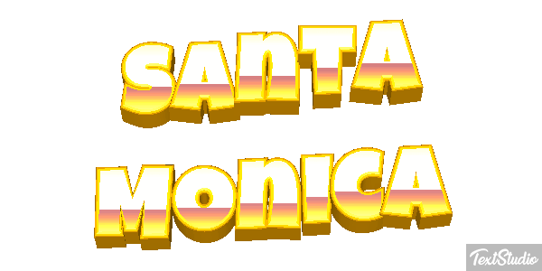 Santa Monica Texteffekt