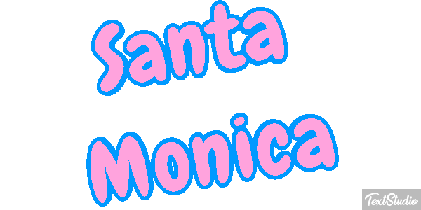 Santa Monica Texteffekt