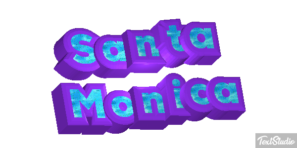 Santa Monica Texteffekt
