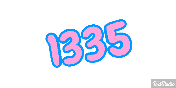1335 Text effect