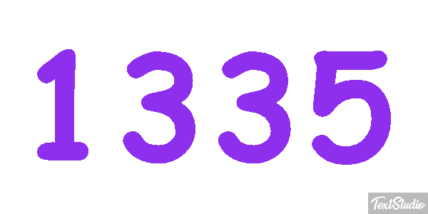 1335 Text effect