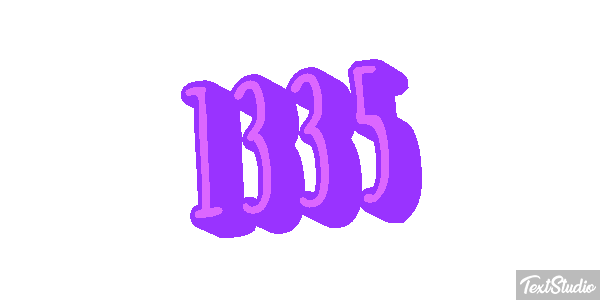 1335 Text effect