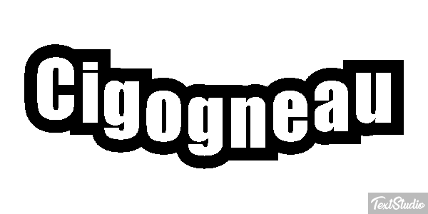 Cigogneau Effet de texte