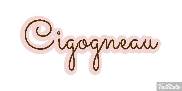 Cigogneau Effet de texte