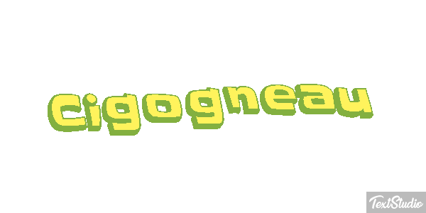 Cigogneau Effet de texte
