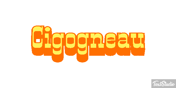 Cigogneau Effet de texte