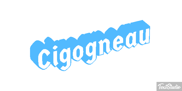 Cigogneau Effet de texte