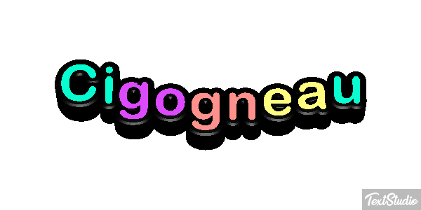 Cigogneau Effet de texte