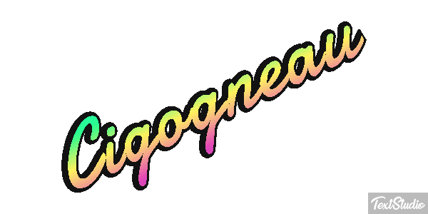 Cigogneau Effet de texte