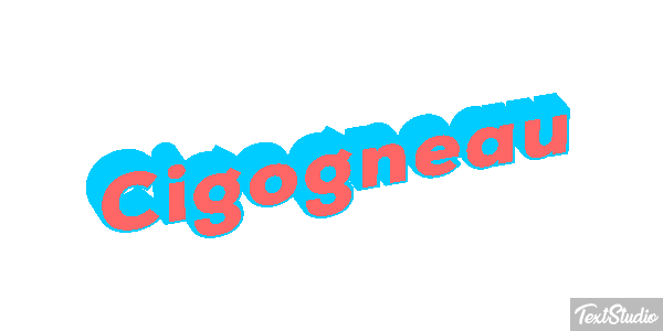 Cigogneau Effet de texte