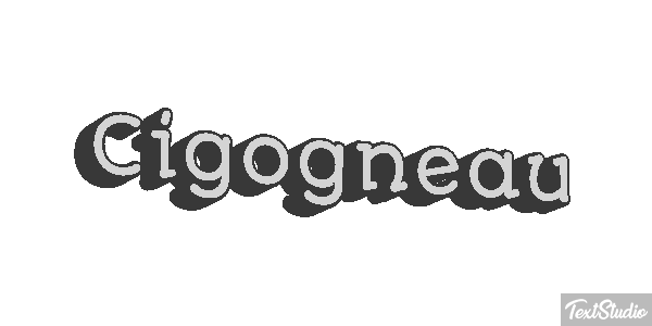 Cigogneau Effet de texte