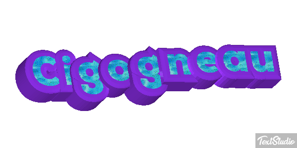 Cigogneau Effet de texte