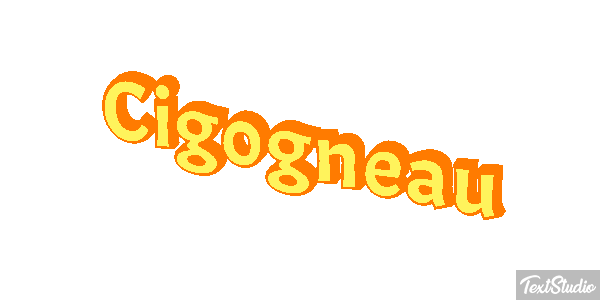 Cigogneau Effet de texte