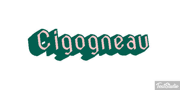 Cigogneau Effet de texte