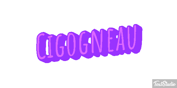 Cigogneau Effet de texte