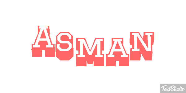 Asman Text effect