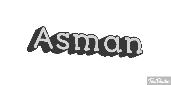 Asman Text effect