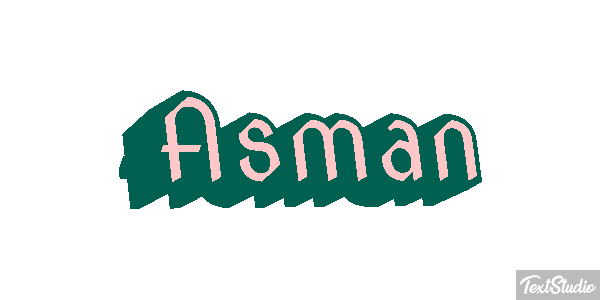Asman Text effect