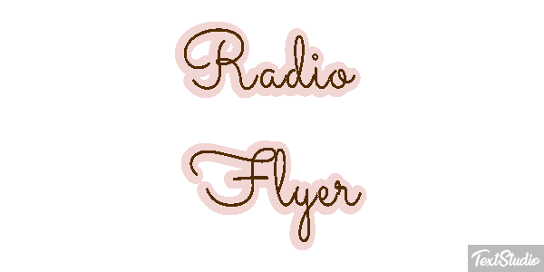 Radio Flyer Effet de texte