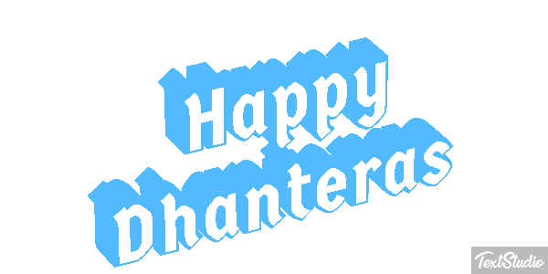 Happy Dhanteras Effetto testo