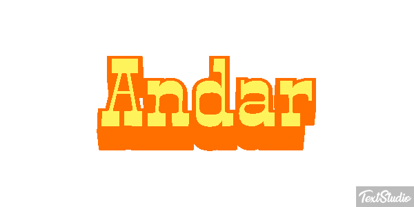 Andar Text effect