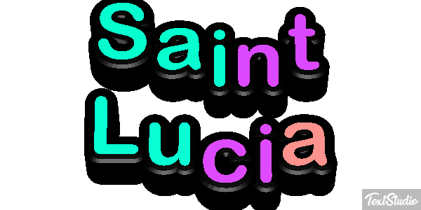 Saint Lucia Text effect
