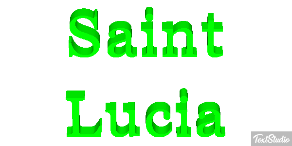 Saint Lucia Text effect