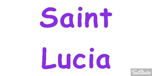 Saint Lucia Text effect