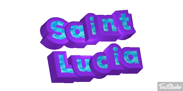 Saint Lucia Text effect