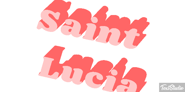 Saint Lucia Text effect