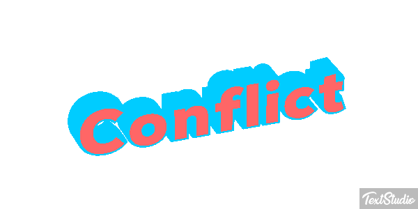 Conflict テキスト効果