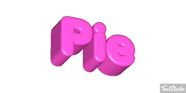 Pie Efekt tekstowy