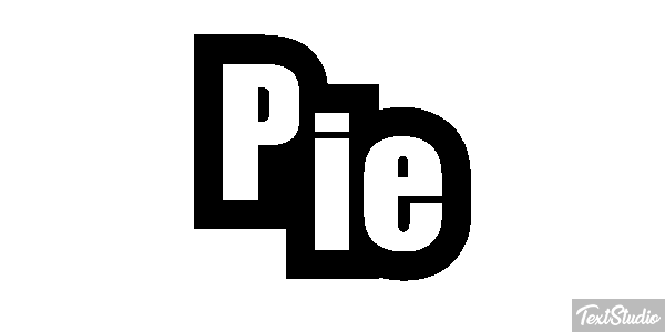 Pie Efekt tekstowy