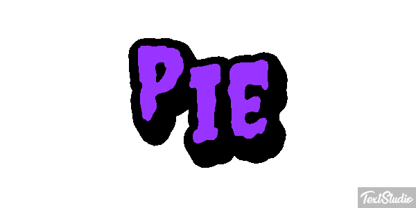 Pie Efekt tekstowy