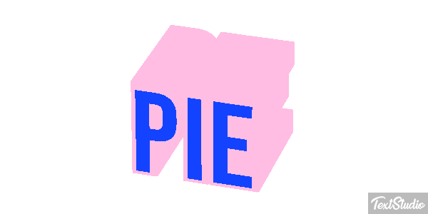 Pie Efekt tekstowy
