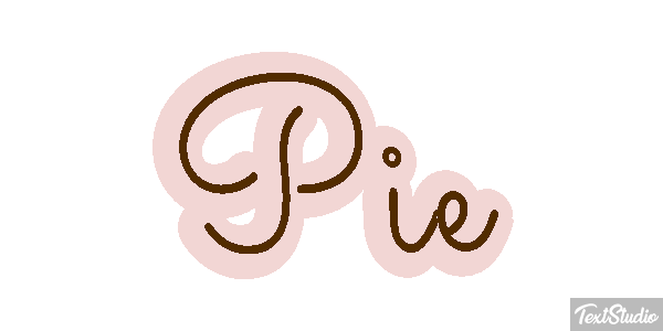 Pie Efekt tekstowy