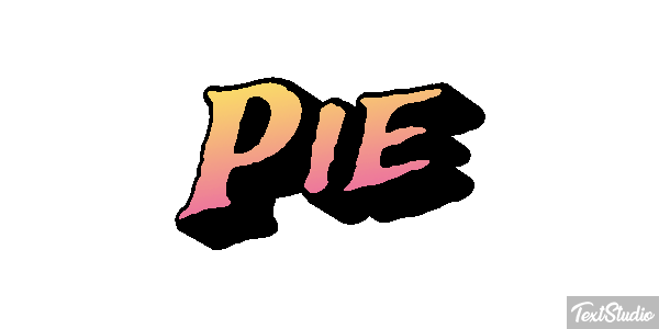 Pie Efekt tekstowy