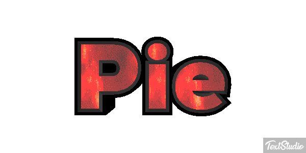 Pie Efekt tekstowy