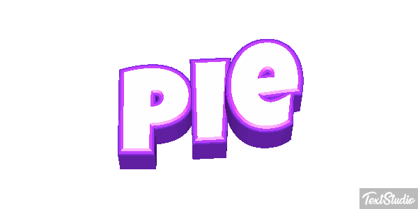 Pie Efekt tekstowy