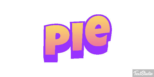 Pie Efekt tekstowy