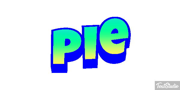 Pie Efekt tekstowy