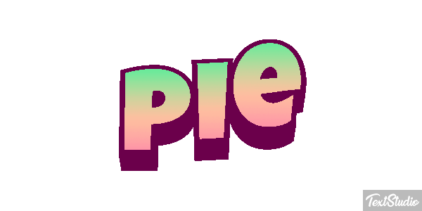 Pie Efekt tekstowy