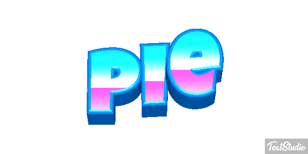 Pie Efekt tekstowy