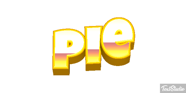 Pie Efekt tekstowy