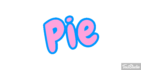 Pie Efekt tekstowy