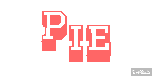 Pie Efekt tekstowy